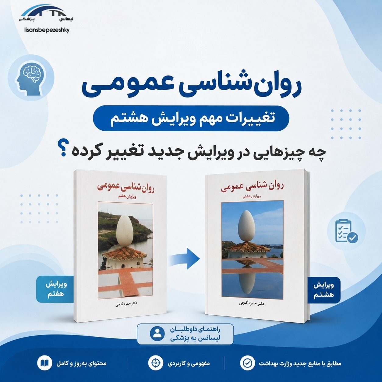 تصویر مقاله ویرایش هشتم روان‌شناسی عمومی حمزه گنجی؛ تفاوت با ویرایش هفتم
