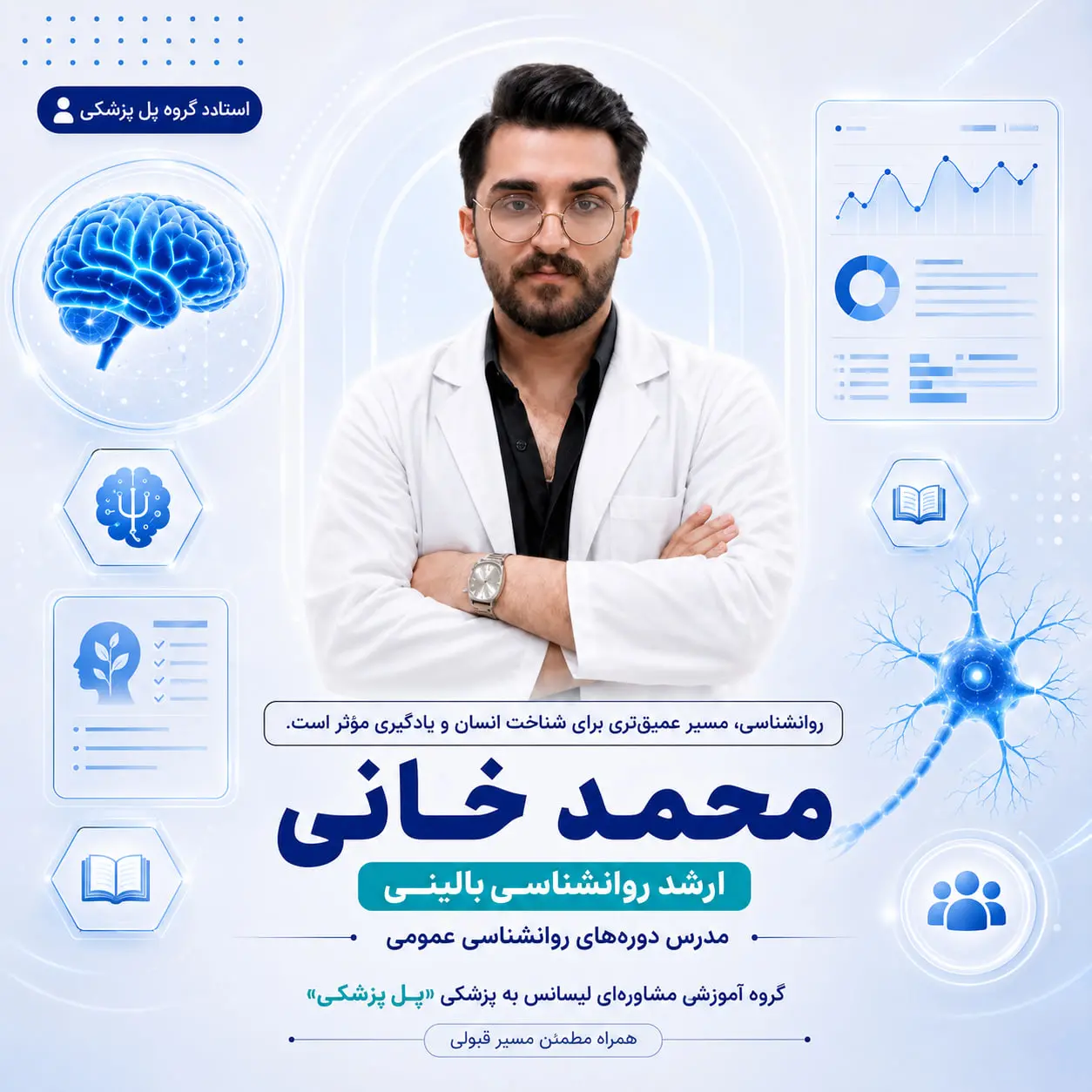 محمد خانی مدرس روان‌شناسی عمومی آزمون لیسانس به پزشکی